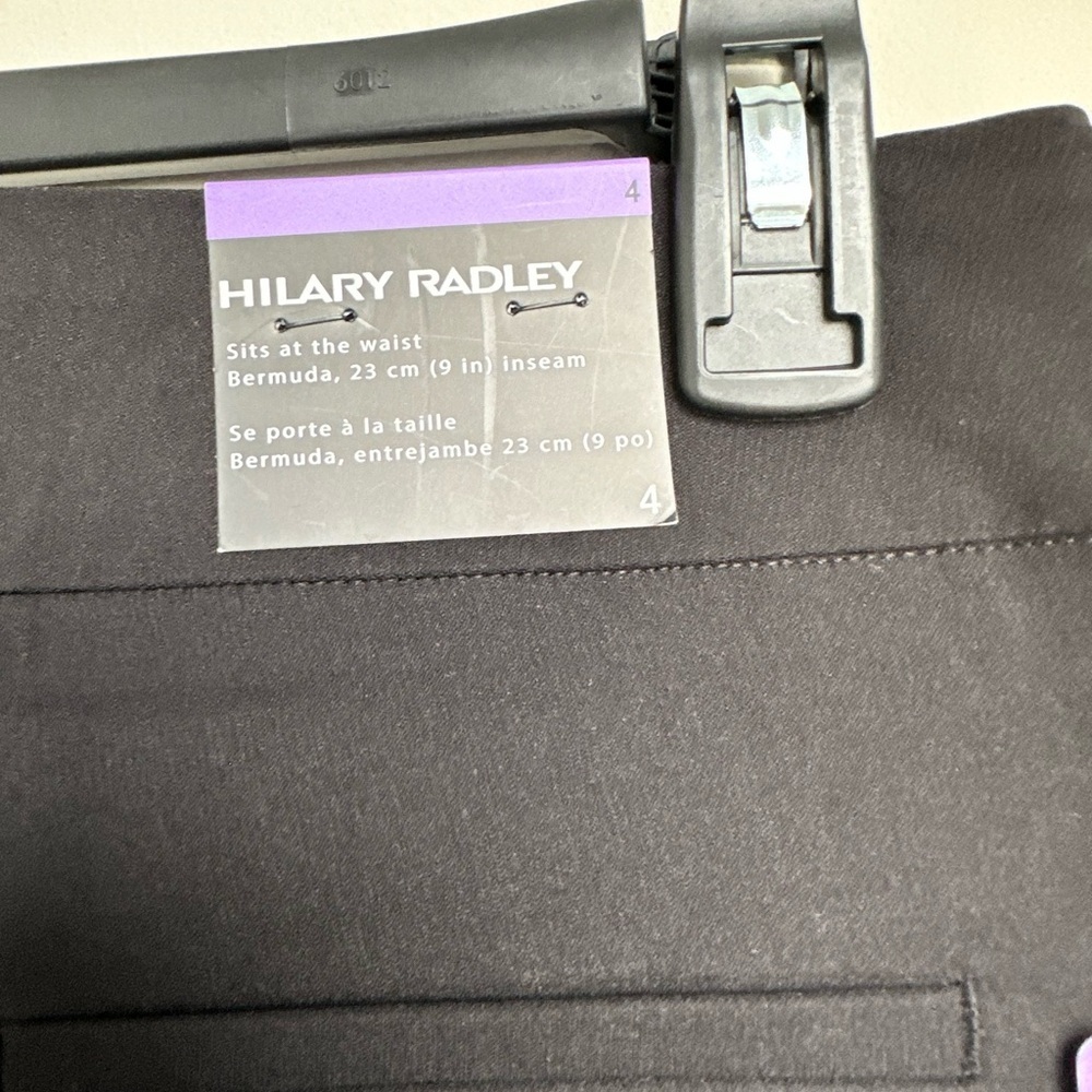 Hilary Radley Classic Black Women's Bermuda Shorts Size 4 - Picture 8 of 10